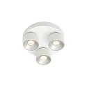 Luminaire de plafond PITCHER 3 flammes GU10 IP20, blanche gradable