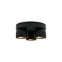 Nordlux ceiling luminaire PITCHER 3 flames GU10 IP20, black dimmable