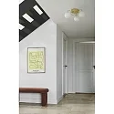 Nordlux ceiling luminaire FRANCA E14 IP20, glossy, brass, white dimmable