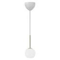 Nordlux Luminaire à suspension FRANCA 13 E14 IP20, scintillant, laiton, blanche gradable