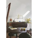 Nordlux pendant luminaire FRANCA E14 IP20, glossy, brass, white dimmable