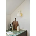 Nordlux Luminaire mural FRANCA E14 IP20, scintillant, laiton, blanche 