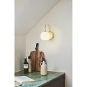 Nordlux Luminaire mural FRANCA E14 IP20, scintillant, laiton, blanche 