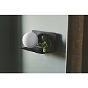 Nordlux wall luminaire LILIBETH with switch, with shelf, ball shaped, with lamp socket E14 IP20, black matt 