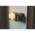 Nordlux wall luminaire LILIBETH with switch, with shelf, ball shaped, with lamp socket E14 IP20, black matt 