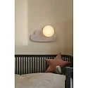 Nordlux wall luminaire SKYKU CLOUD with switch, ball shaped, with lamp socket E14 IP20, white matt 