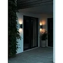 outdoor wall luminaire KYKLOP RIPPLE WL up / down, cylindrical, with lamp socket GU10 IP54, mat, rust