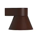 Luminaire mural d'extérieur KYKLOP CONE WL Bas, conique, avec douille GU10 IP54, mat, rouille