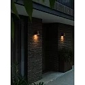 Nordlux outdoor wall luminaire KYKLOP CONE WL down, conical, with lamp socket GU10 IP54, mat, rust