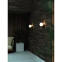 Nordlux Luminaire mural d’extérieur HAYLEY E27 IP44, marron, mat, métallique, blanche 