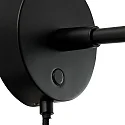 design for the people by Nordlux wall luminaire DARCI SHORT swivelling, rotatable E14 IP20, black 