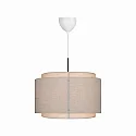 Luminaire à suspension TAKAI E27 IP20, beige, mat gradable