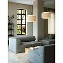 design for the people by Nordlux Luminaire à suspension TAKAI E27 IP20, beige, mat gradable
