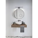 Luminaire de miroir IP S13 40 IP44, acier brossé 