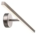 Luminaire de miroir IP S13 60 IP44, acier brossé 