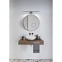 Nordlux Luminaire de miroir IP S13 60 IP44, acier brossé 