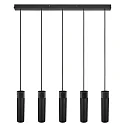 Nordlux Luminaire à suspension TILO 5 flammes, rond GU10 IP20, noir gradable