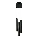 Luminaire à suspension VICO 3 flammes GU10 IP20, noir gradable