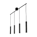Luminaire à suspension VICO 4 flammes GU10 IP20, noir gradable