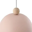 Nordlux Luminaire à suspension GASTON direct, avec douille E27 IP20, bois, rose poudré gradable