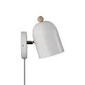 Nordlux Luminaire mural GASTON réglable, avec douille E27 IP20, bois, blanche 