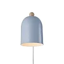 Nordlux wall luminaire GASTON adjustable, with lamp socket E27 IP20, blue, wood 