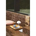 Nordlux Lampe de table à accu ELLEN TO-GO sans chargeur, avec IP station de rechargea IP44, mat, blanche gradable