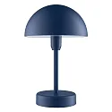 Lampe de table à accu ELLEN TO-GO sans chargeur, avec IP station de rechargea IP44, bleu, mat gradable