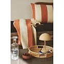 battery table lamp ELLEN TO-GO without charger, with IP charging station IP44, beige, mat dimmable