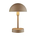 Lampe de table à accu ELLEN TO-GO sans chargeur, avec IP station de rechargea IP44, marron, mat gradable