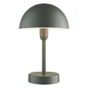 Lampe de table à accu ELLEN TO-GO sans chargeur, avec IP station de rechargea IP44, mat, olive verte gradable