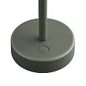 Nordlux Lampe de table à accu ELLEN TO-GO sans chargeur, avec IP station de rechargea IP44, mat, olive verte gradable