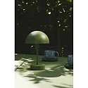 Nordlux Lampe de table à accu ELLEN TO-GO sans chargeur, avec IP station de rechargea IP44, mat, olive verte gradable