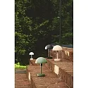 Nordlux Lampe de table à accu ELLEN TO-GO sans chargeur, avec IP station de rechargea IP44, mat, olive verte gradable