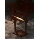 Nordlux battery solar lamp SAULIO adjustable, with handle, sea-air resistant IP44, brown, mat dimmable