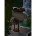 Nordlux battery solar lamp SAULIO adjustable, with handle, sea-air resistant IP44, brown, mat dimmable