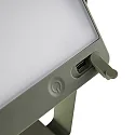 Nordlux Lampe de table à accu SAULIO IP44, olive verte gradable