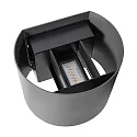 Luminaire mural MILDA UP/DOWN IP44, anthrazit 