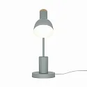 table lamp DEVONE  adjustable, with lamp socket E27 IP20, wood, dusty green 