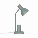 table lamp DEVONE  adjustable, with lamp socket E27 IP20, wood, dusty green 