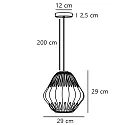 Nordlux Luminaire à suspension MALUCA E27 IP20, blanche gradable