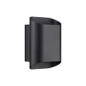 Nordlux outdoor wall luminaire NICO 22 ROUND MAXI GU10 IP54, black dimmable