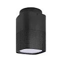 Nordlux outdoor ceiling luminaire SIDARA CL square, perforated, sea-air resistant, with lamp socket E27 IP54, seaside black