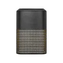 outdoor wall luminaire SIDARA WL square, perforated, sea-air resistant, with lamp socket E27 IP54, seaside black
