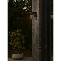 outdoor wall luminaire SIDARA WL square, perforated, sea-air resistant, with lamp socket E27 IP54, seaside black