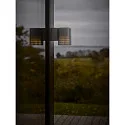 Nordlux outdoor wall luminaire SIDARA WL square, perforated, sea-air resistant, with lamp socket E27 IP54, seaside anthracite
