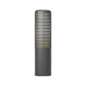 Nordlux bollard light SIDARA 45 square, perforated, sea-air resistant, with lamp socket E27 IP44, seaside anthracite