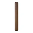 Nordlux bollard light SIDARA 95 square, perforated, sea-air resistant, with lamp socket E27 IP44, seaside metallic brown