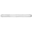 Luminaire pour locaux humides WORKS IP65 à 2 flammes, langue, commutable G13 IP65, gris 