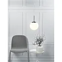 Nordlux Luminaire à suspension CAFE 20 en forme de boule E27 IP20, acier brossé gradable